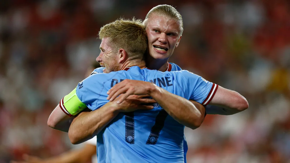 Erling Haaland and Kevin de Bruyne, Manchester City, 2022/23