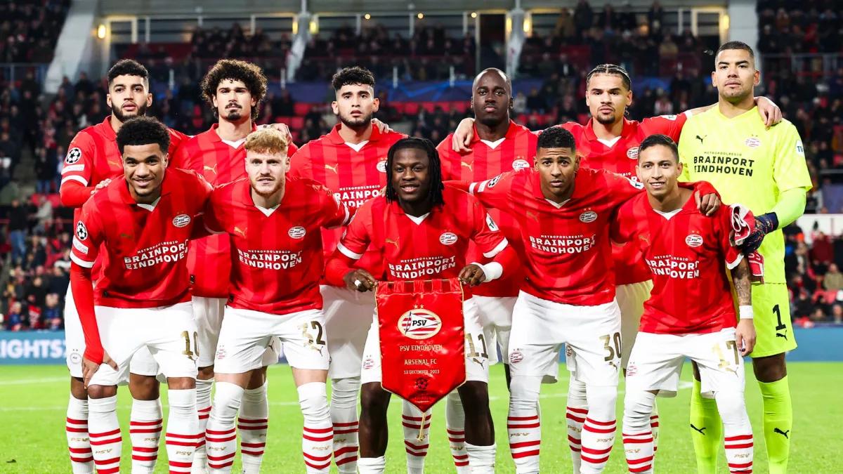 PSV Eindhoven, Team photo vs Arsenal