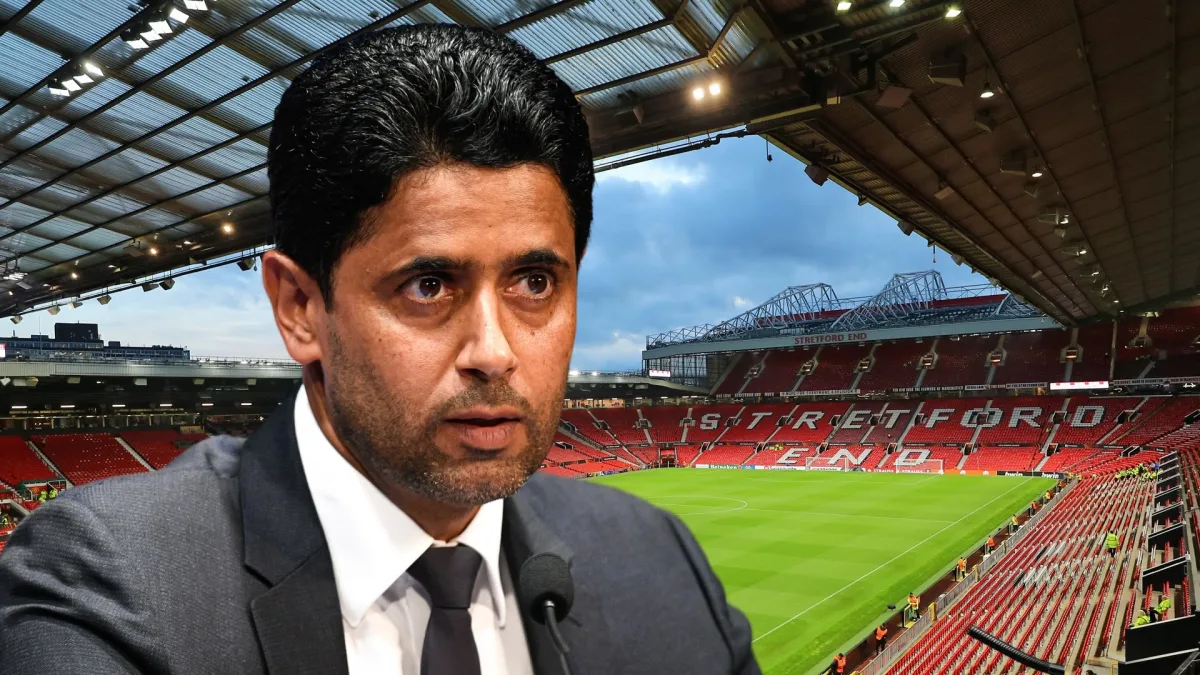 PSG owner Nasser Al-Khelaifi/Old Trafford