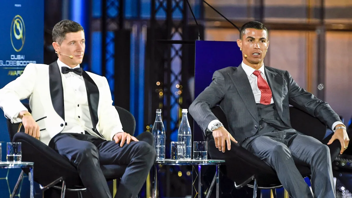 Robert Lewandowski and Cristiano Ronaldo.