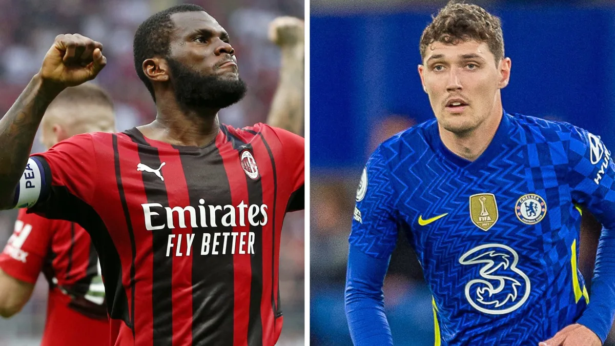 Kessie and Christensen in action for Milan and Chelsea respectively