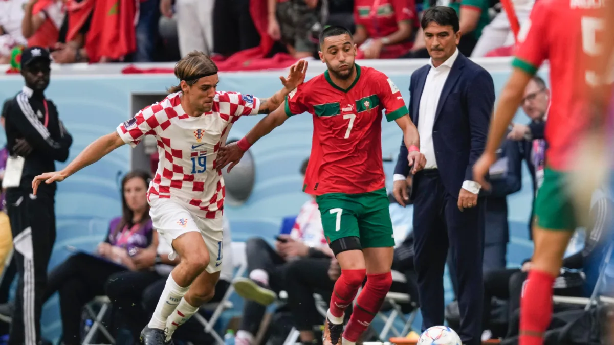 Hakim Ziyech, WK 2022, Morocco - Croatia