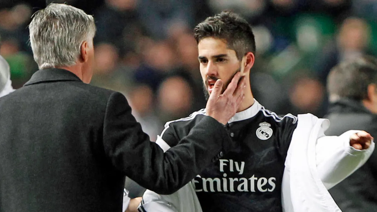 Carlo Ancelotti and Isco at Real Madrid