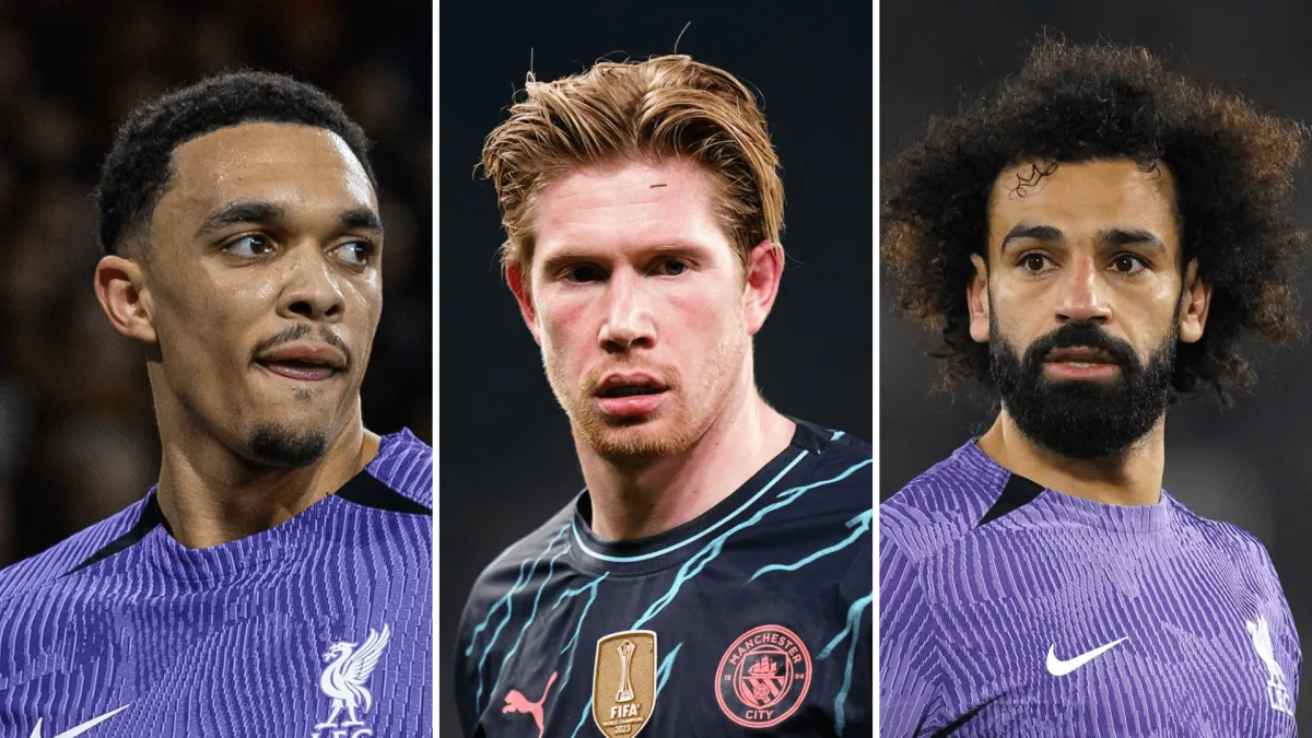 Trent Alexander-Arnold, Kevin de Bruyne, Mohamed Salah, 2023/24