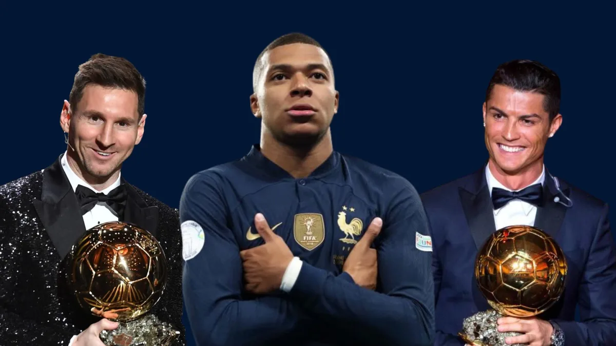 Kylian Mbappe, Lionel Messi, Cristiano Ronaldo