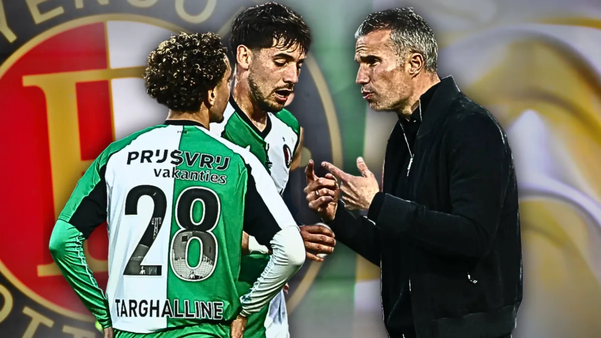 Jakub Moder, Oussama Targhalline, Robin van Persie, Feyenoord, Italië