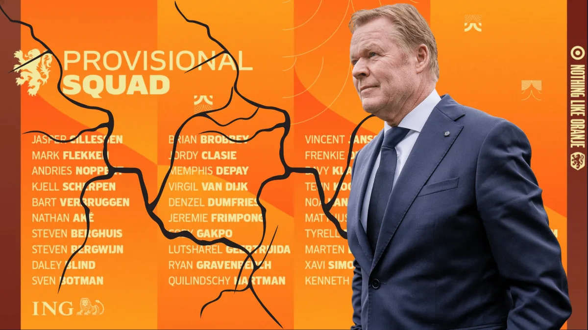 Ronald Koeman, Ronald Koeman voorselectie Oranje