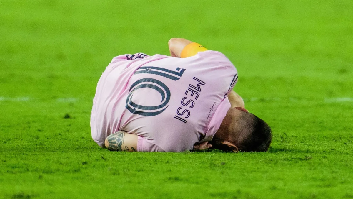 Lionel Messi suffers an injury with Inter Miami