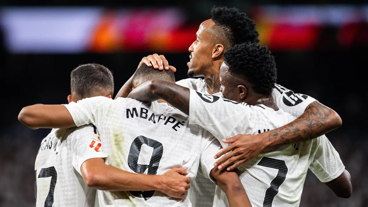 Éder Militão, Vinícius Júnior, Kylian Mbappé, Real Madrid