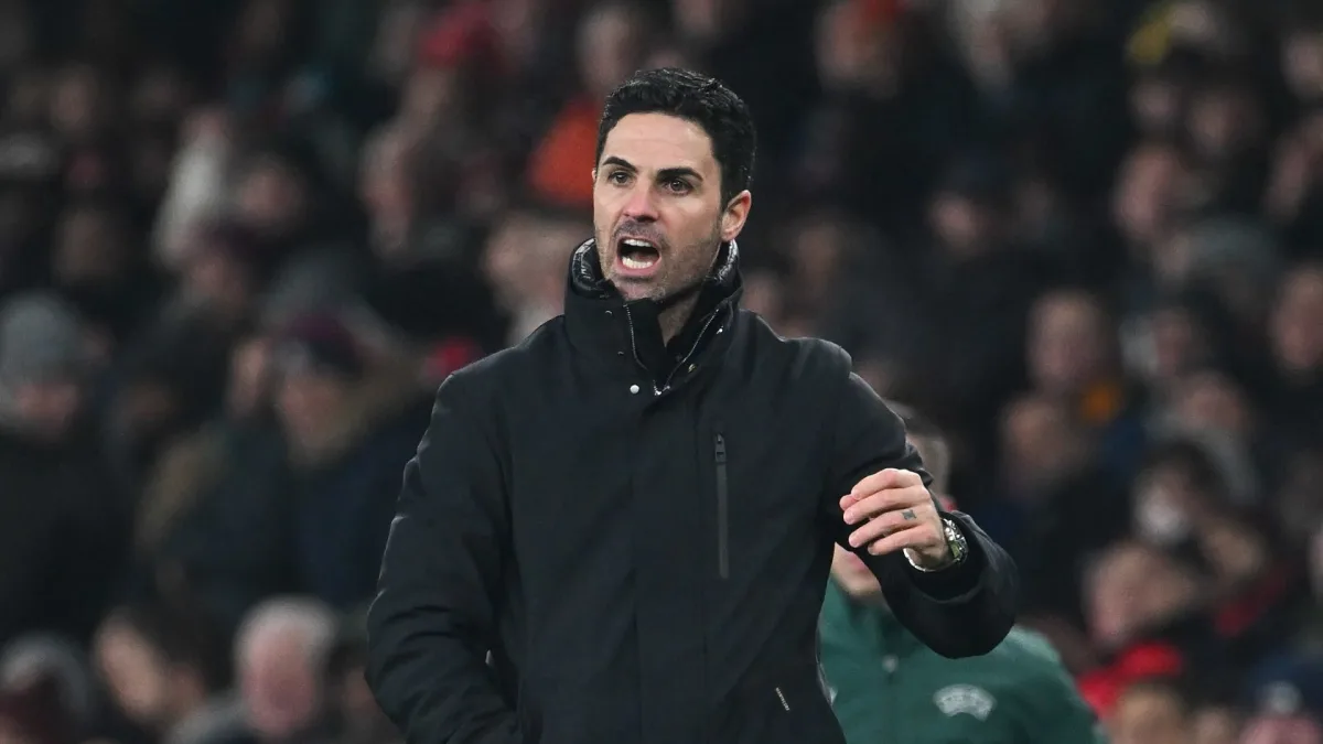 Arsenal manager Mikel Arteta vs Lens in the Champions League