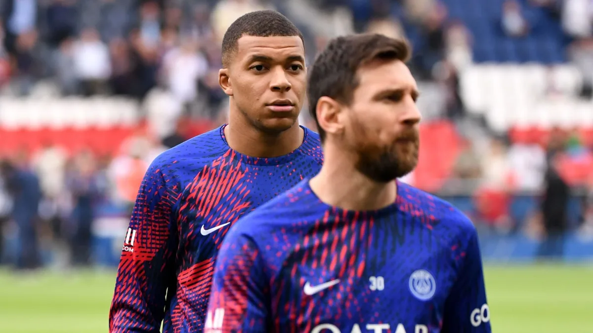 Kylian Mbappe and Lionel Messi at PSG