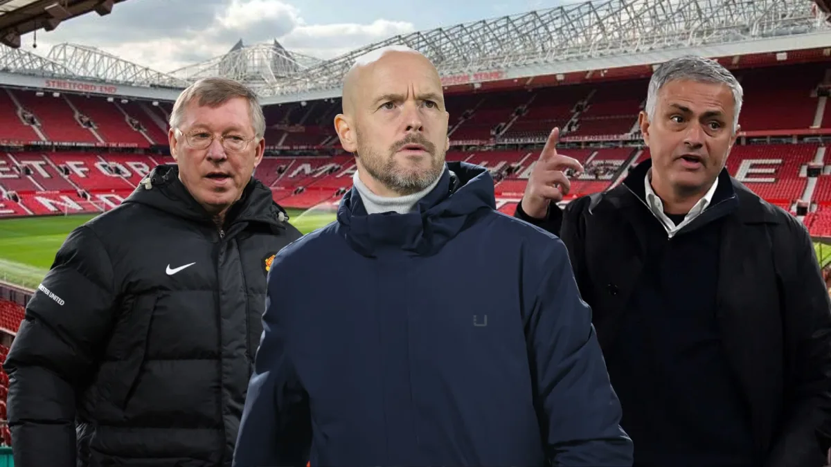 Erik ten Hag, Sir Alex Ferguson, Jose Mourinho, Man Utd, 2022/23