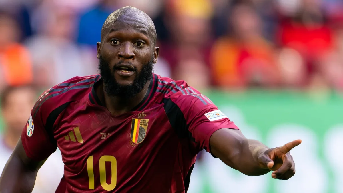 Chelsea striker Romelu Lukaku at Euro 2024 with Belgium