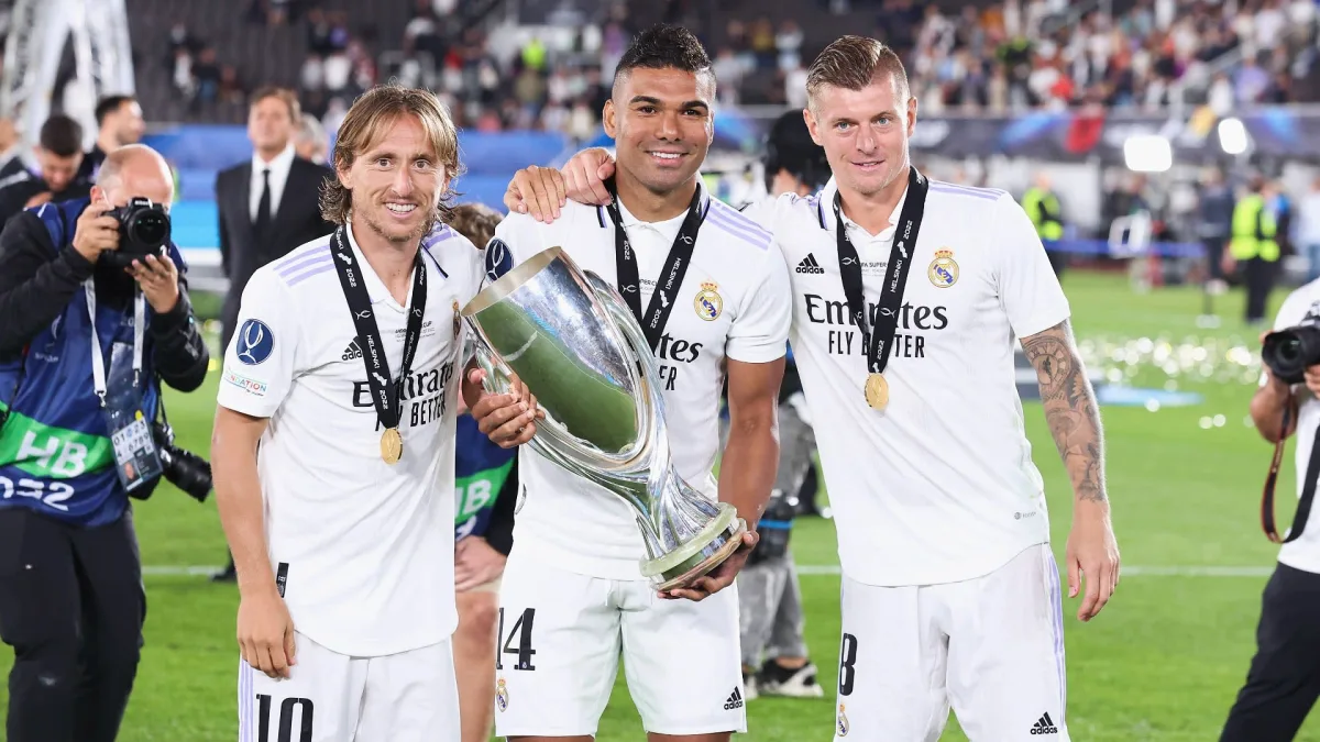 Luka Modric, Casemiro, Toni Kroos, Real Madrid, 2022/23