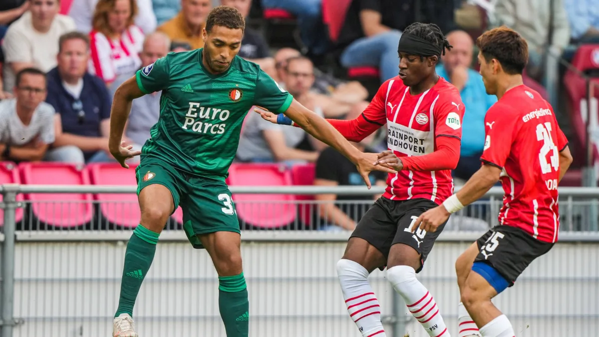 Cyriel Dessers, Noni Madueke, Ritsu Doan, PSV, Feyenoord