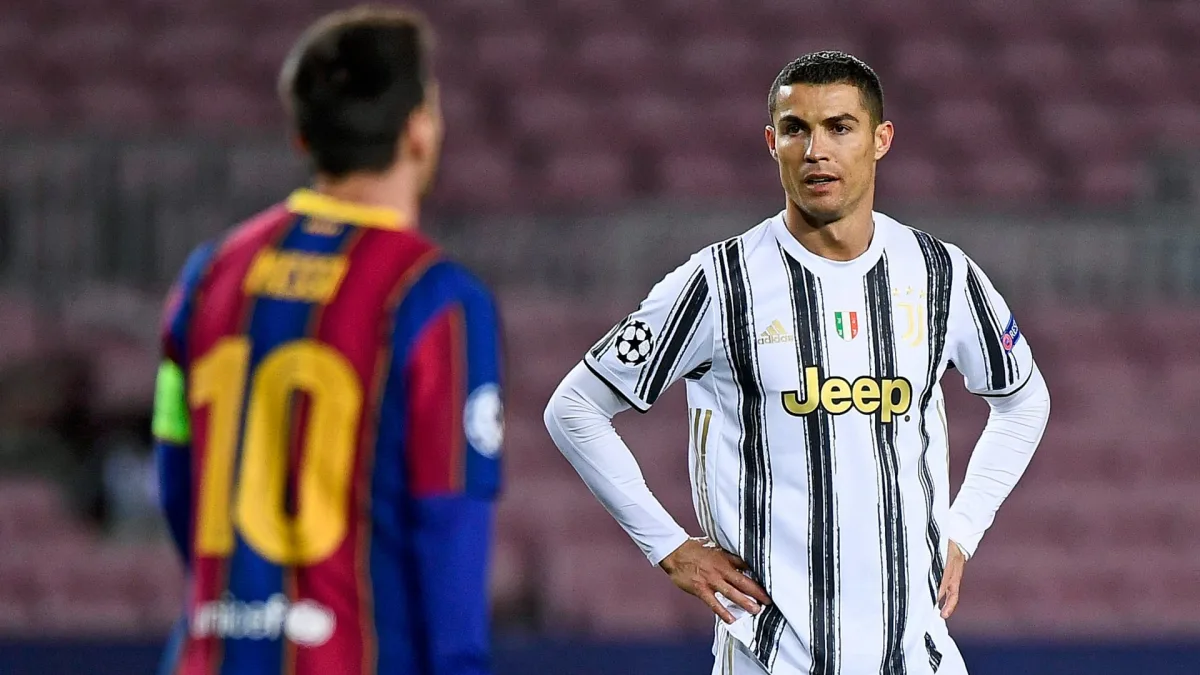 Lionel Messi and Cristiano Ronaldo, soon after the latter joined Juventus