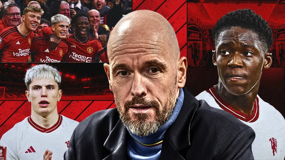 Erik ten Hag, Kobbie Mainoo, Alejandro Garnacho, Rasmus Hojlund, Man Utd