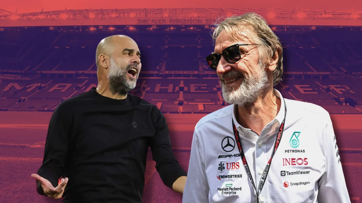 Pep Guardiola, Jim Ratcliffe, Man Utd