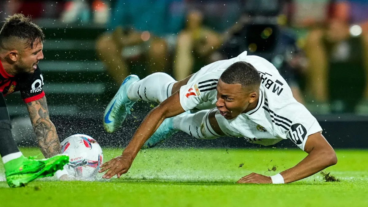 Real Madrid's Kylian Mbappe against Real Mallorca, 2024/25