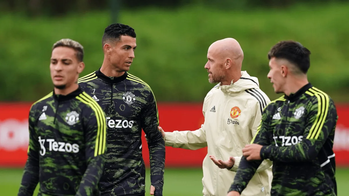 Erik ten Hag, Cristiano Ronaldo, Manchester United