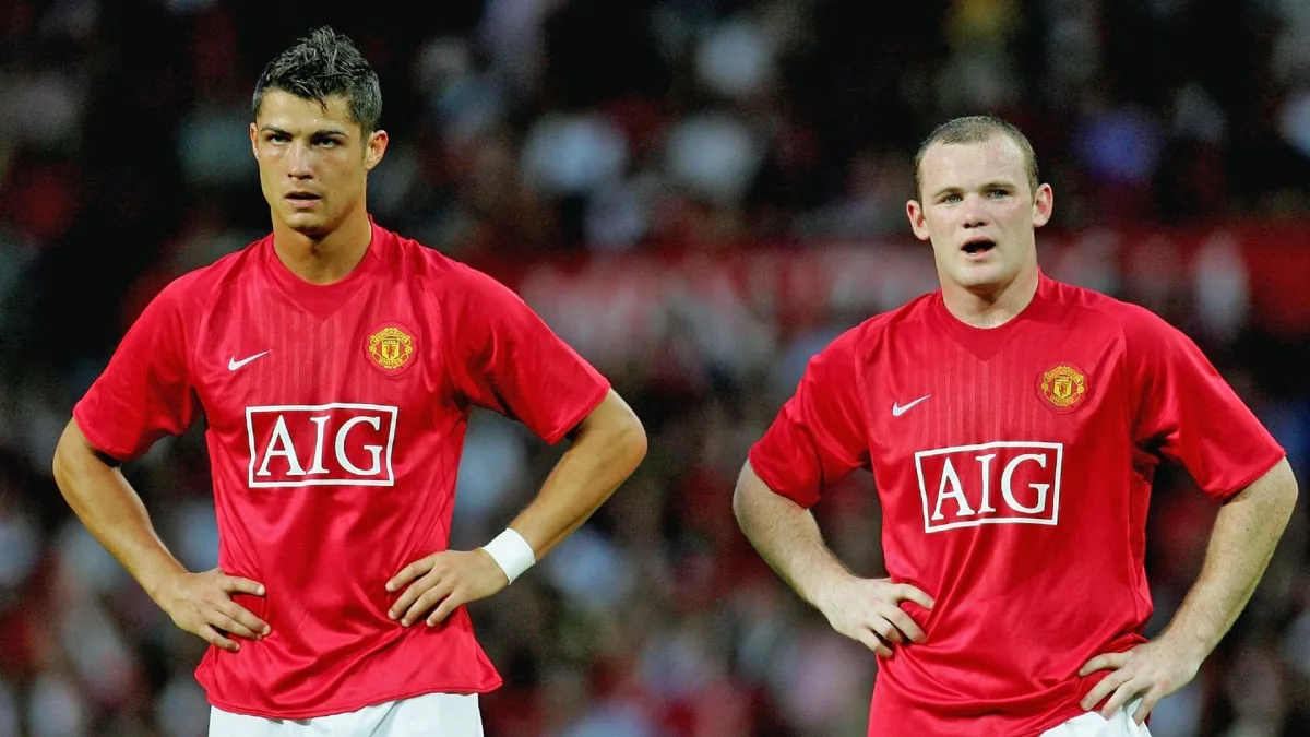 Cristiano Ronaldo and Wayne Rooney in the Man Utd heydays.