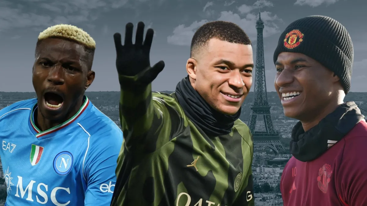 Victor Osimhen, Kylian Mbappe, Marcus Rashford