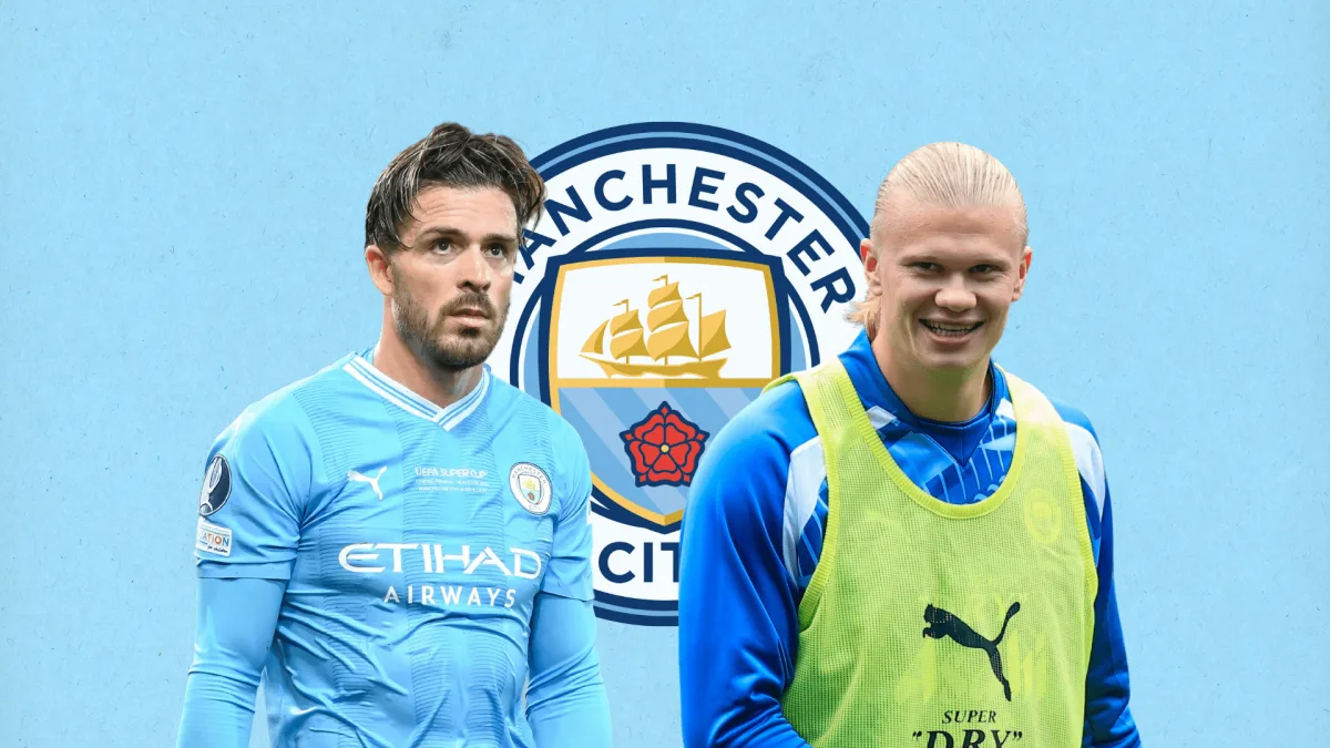 Jack Grealish, Erling Haaland, Man City