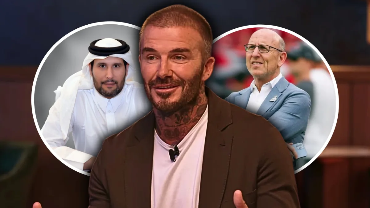 David Beckham, Sheikh Jassim, Joel Glazers, the Glazers