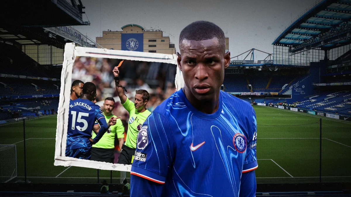 Nicolas Jackson, Chelsea, red card