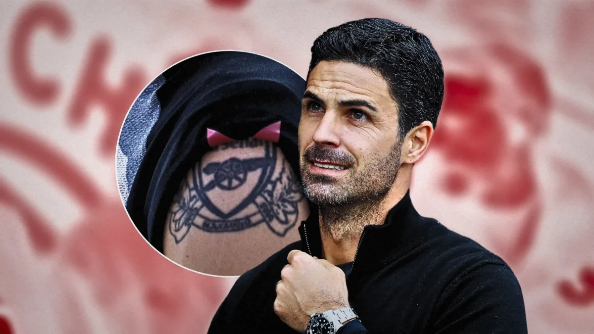 Morten Hjulmand tattoo, Mikel Arteta, Arsenal