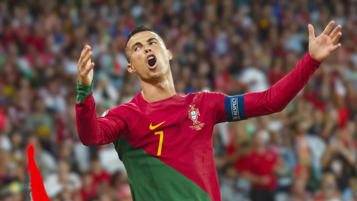 Al-Nassr's Cristiano Ronaldo playing for Portugal