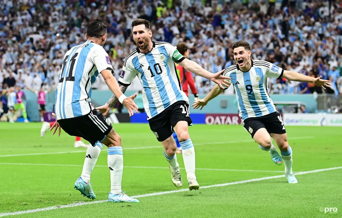 Lionel Messi in action at the World Cup