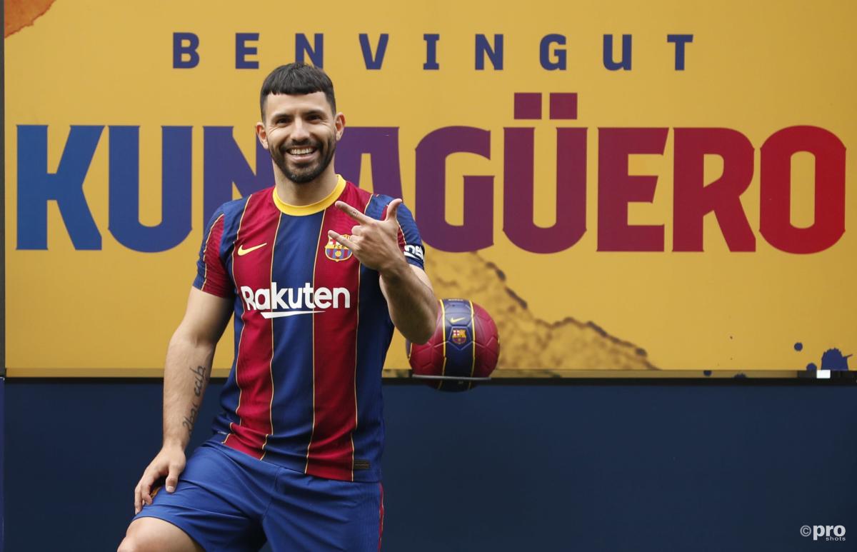Aguero drops Messi stay hint during Barcelona presentation