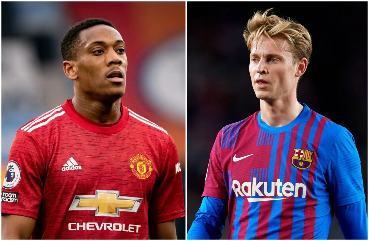 Anthony Martial and Frenkie de Jong