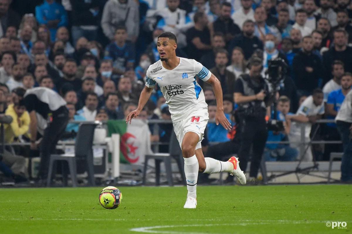 On-loan Arsenal defender William Saliba playing for Marseille