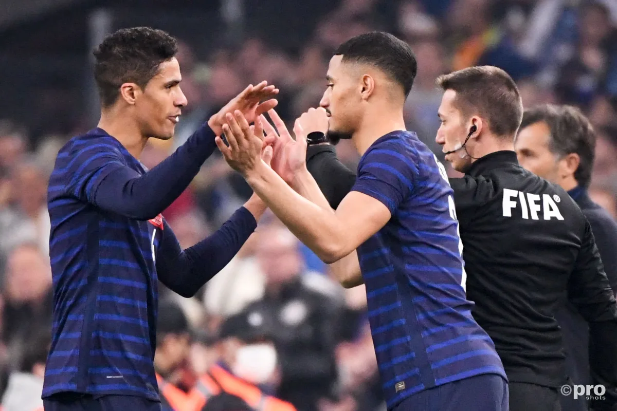 Man Utd's Raphael Varane taken off injured for France and replaced by William Saliba, who was debuting
