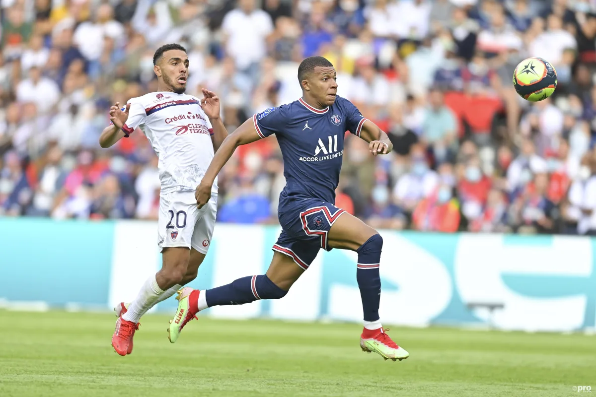 Real Madrid target Kylian Mbappe playing for PSG in Ligue 1