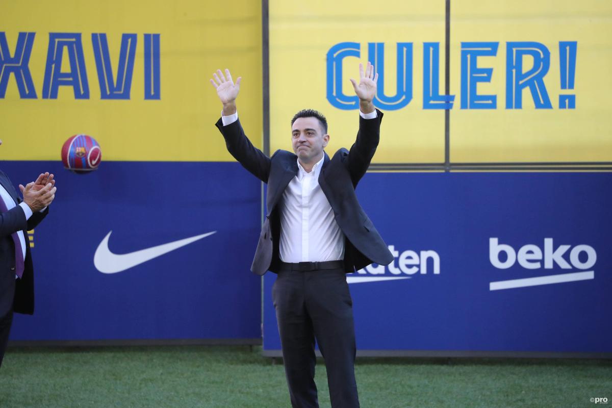 New Barcelona head coach Xavi is presented to fans after signing his contract