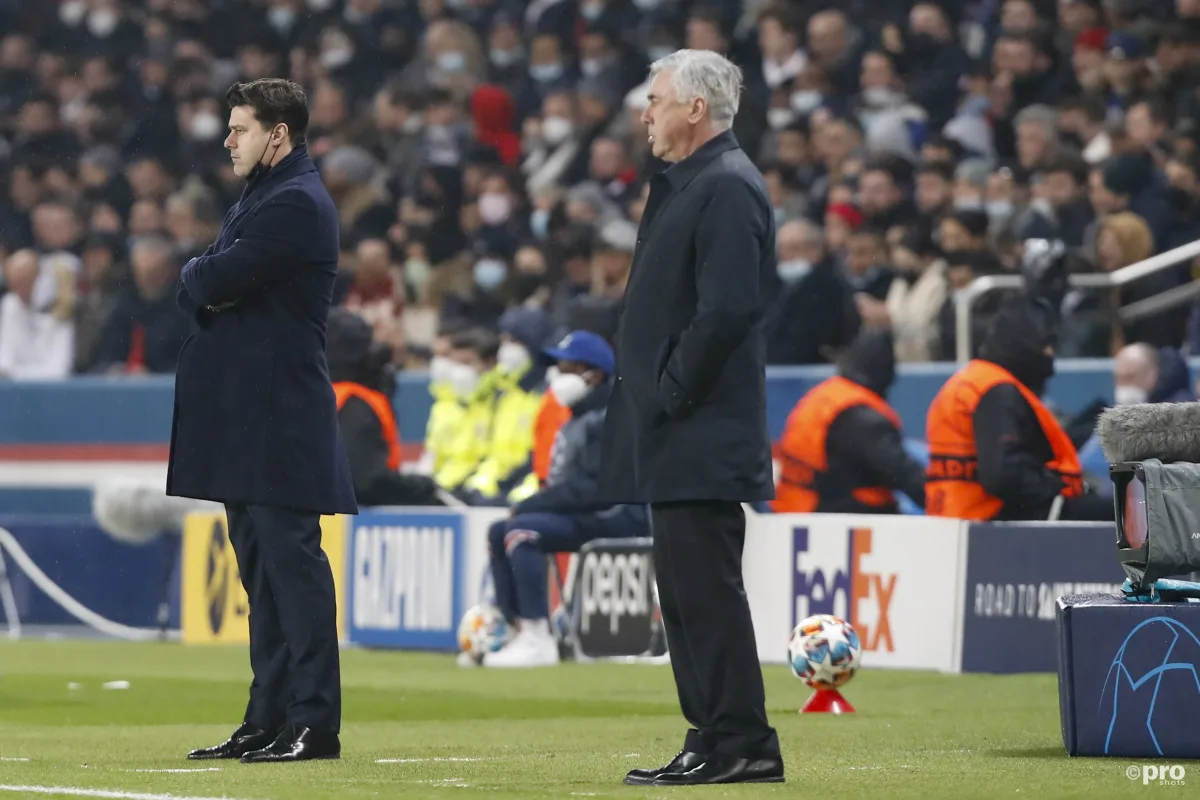 Mauricio Pochettino, Carlo Ancelotti, PSG v Real Madrid