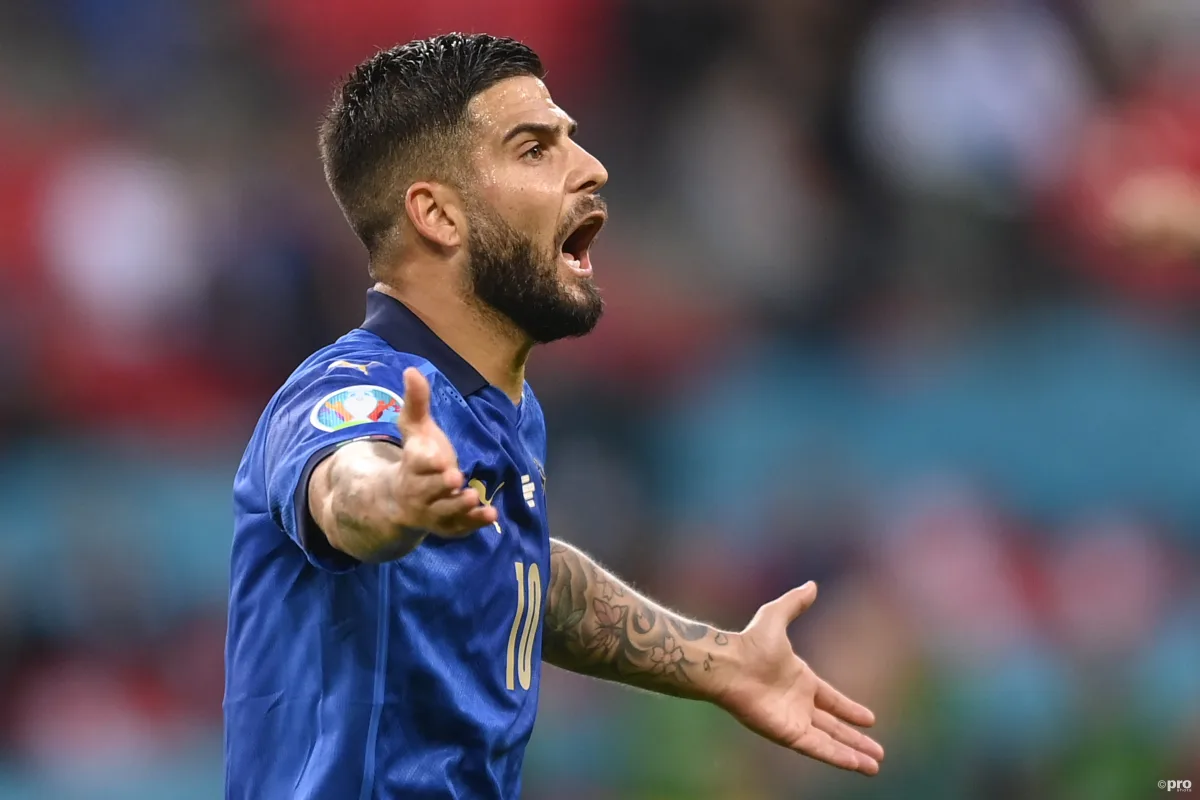 Lorenzo Insigne for Italy against England at Euro 2020