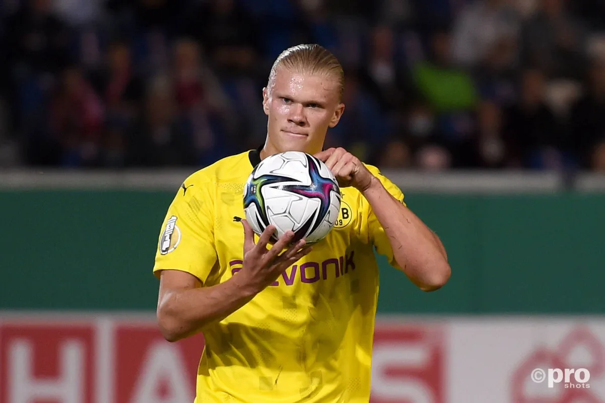 Erling Haaland celebrates hat-trick in DFB-Pokal first round