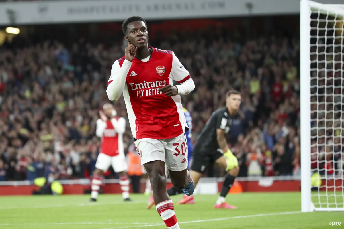 Arsenal striker Eddie Nketiah