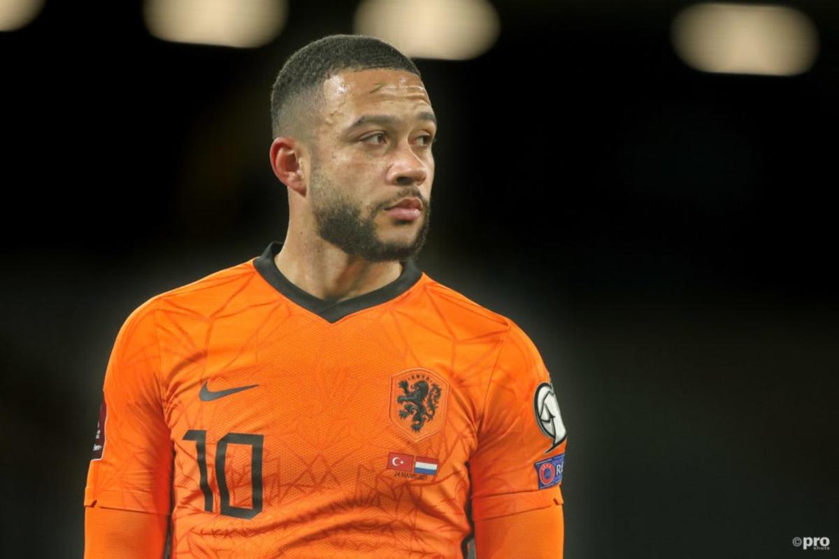 ISTANBUL, 24-03-2021, Ataturk Olympic Stadium. European Qualifiers Group G for the FIFA World Cup 2022. Turkey – Netherlands. Netherlands player Memphis Depay