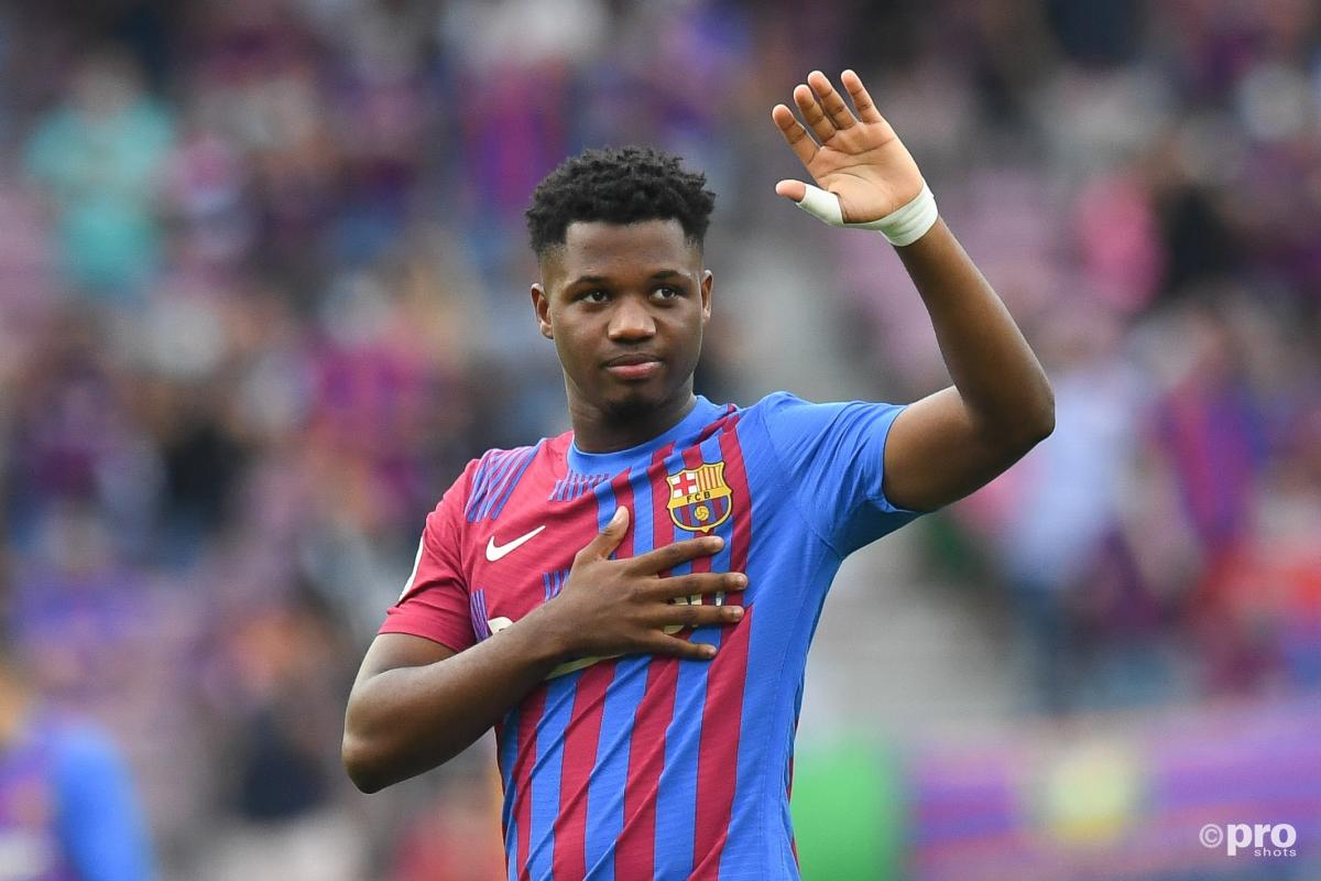 Ansu Fati makes his return from injury for Barcelona