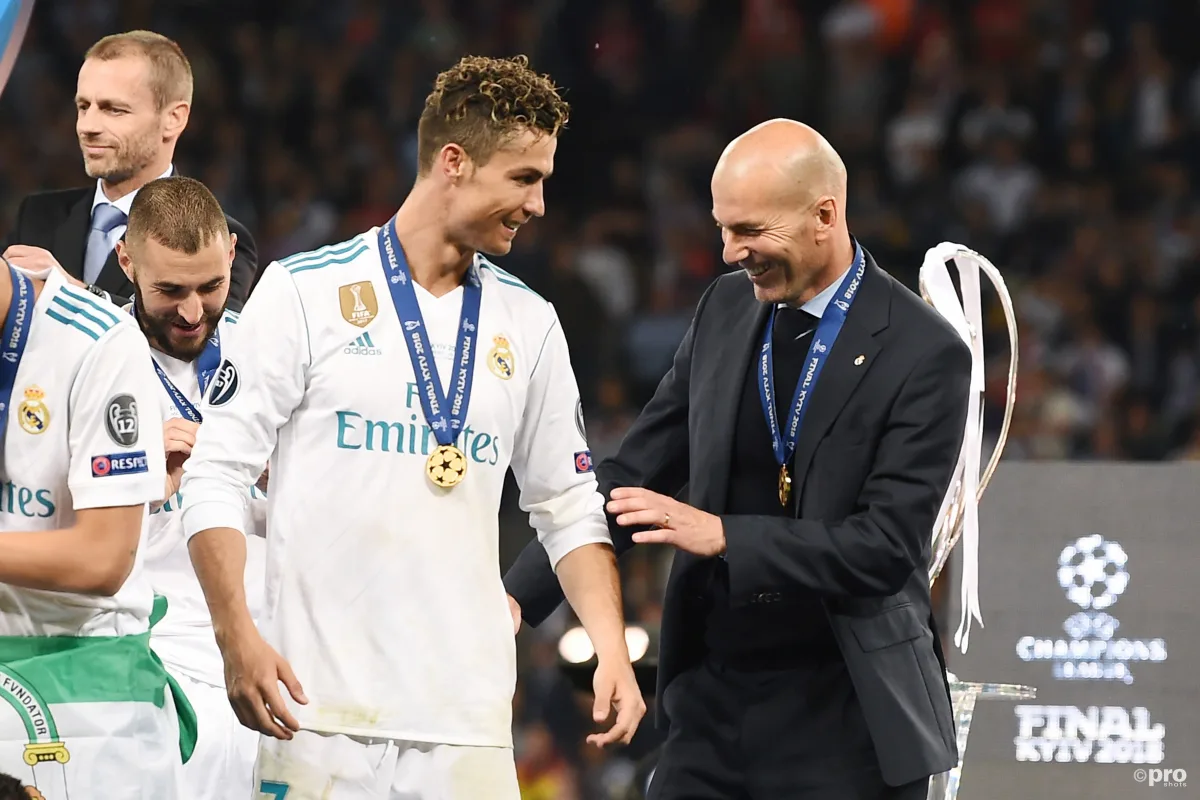 Cristiano Ronaldo and Zinedine Zidane, Real Madrid, 2017-18