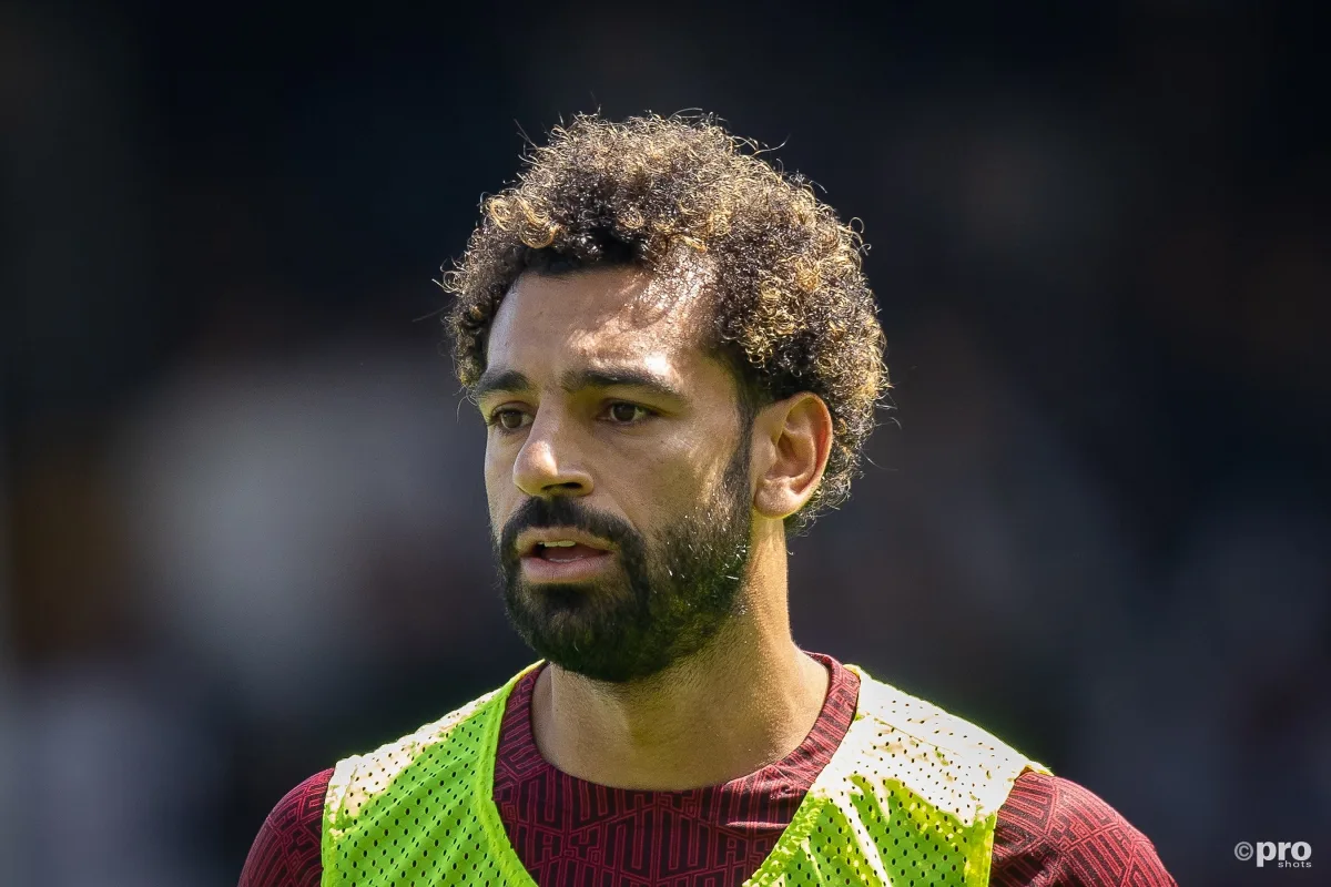 Mohamed Salah trains for Liverpool during the 2022/23 season