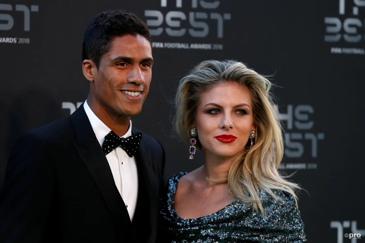Raphael Varane and wife Camille Tytgat