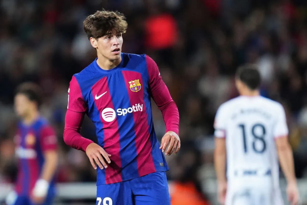 Marc Guiu, 17, becomes youngest debutant to score for Barcelona