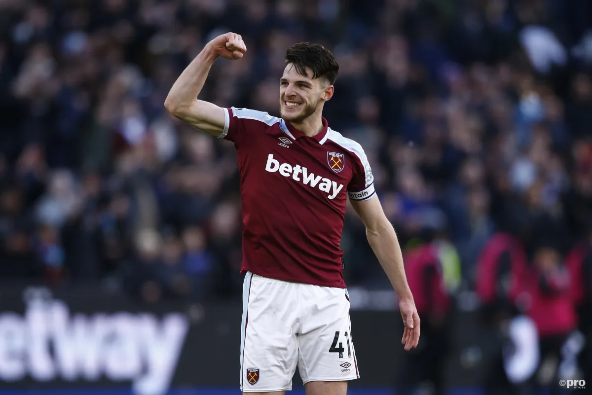 West Ham's Declan Rice is a transfer target for Man Utd, Chelsea and Man City