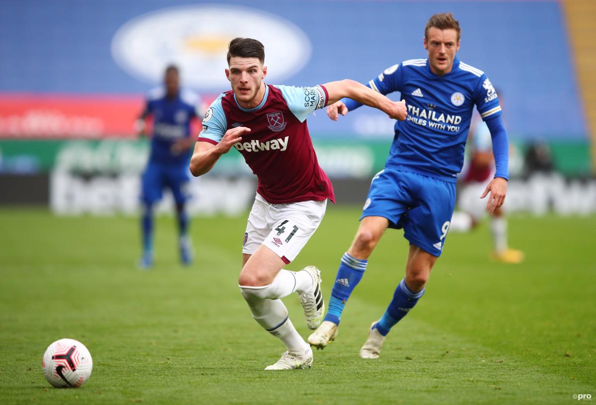 declan rice in chelsea shirt